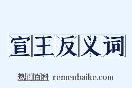 宣王反义词是什么意思的图片